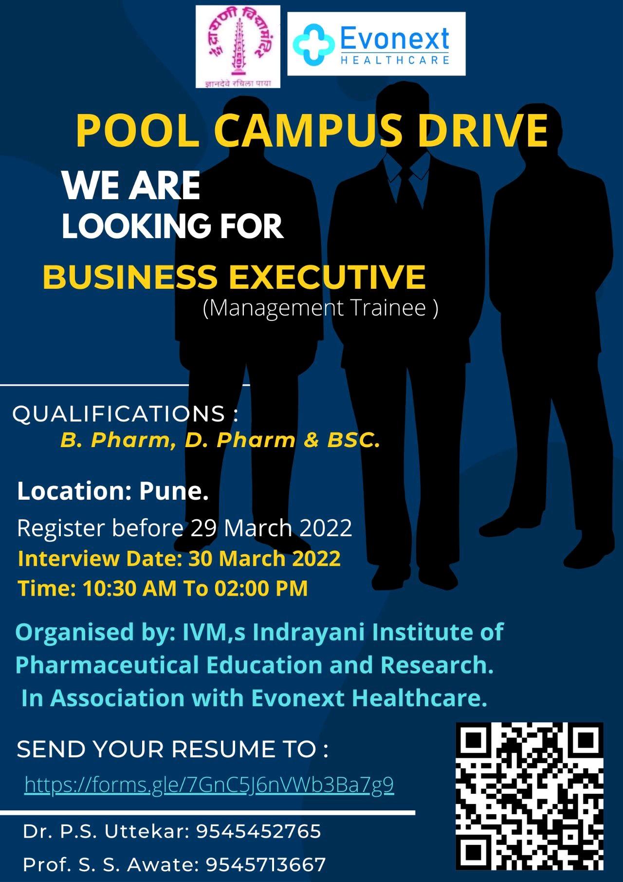 Evonext HEALTHCARE POOL CAMPUS DRIVE For B. Pharm, D. Pharm & BSC ...