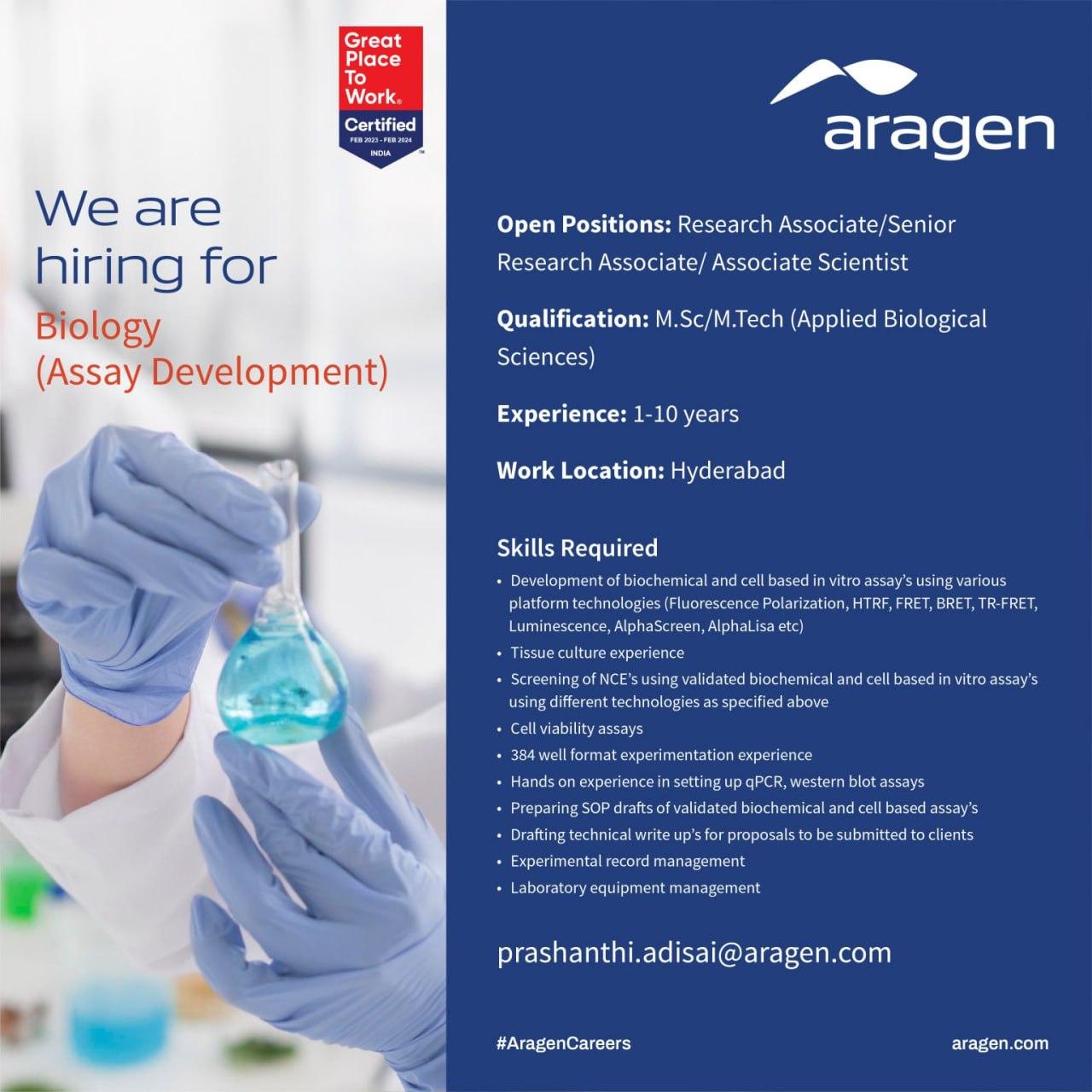 research and development job vacancy