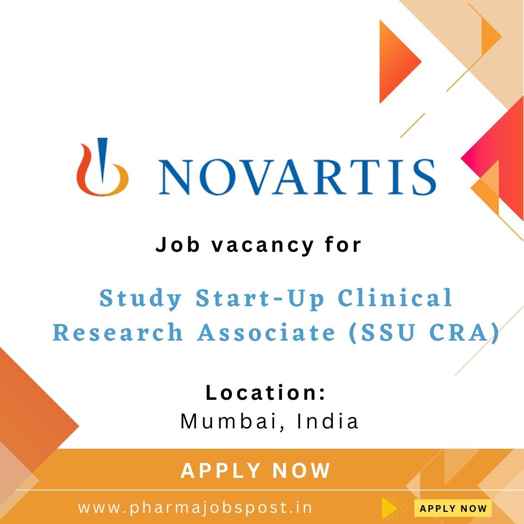 Novartis Study Start-Up Clinical Research Associate (SSU CRA) Job ...