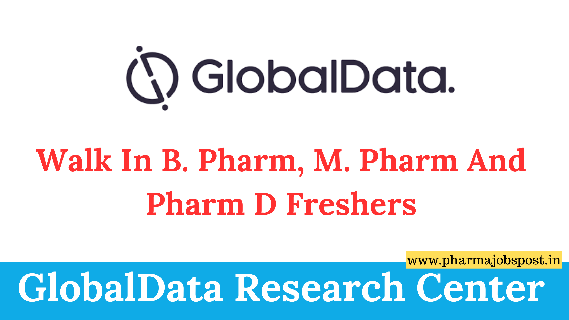 Walk In B. Pharm, M. Pharm And Pharm D Freshers@ GlobalData | PHARMA ...