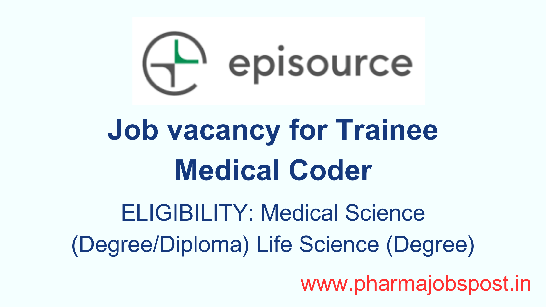 Episource Hiring Medical Science (Degree/Diploma) Life Science (Degree ...