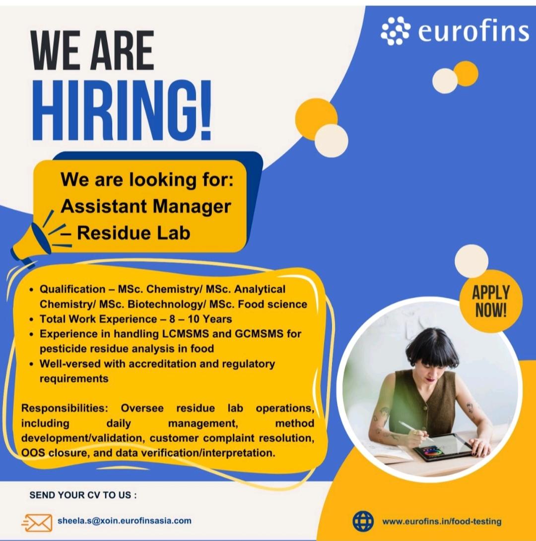 eurofins-analytical-services-looking-for-assistant-manager-residue-lab