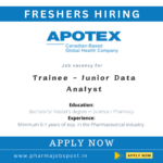 Apotex Inc. Mumbai is Hiring advertisement