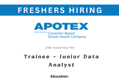 Apotex Inc. Mumbai is Hiring advertisement