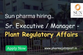Sun Pharma requirement advertisement