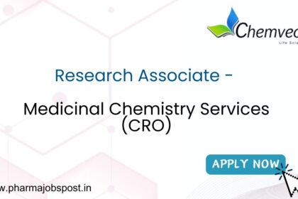 Research Associate (Medicinal Chemistry) Position Open at Chemveda Life Sciences, Hyderabad