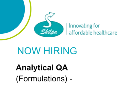 Requirement of Analytical QA (Formulations) -Executive/ Senior Executive for Shilpa Medicare
