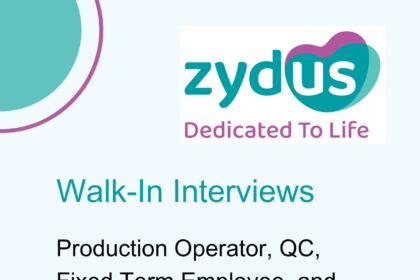 Zydus Healthcare is conducting Walk-In Interviews for multiple positions