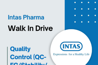 Intas Pharma Walk In Drive for Quality Control