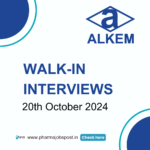 Alkem is hosting walk-in interviews