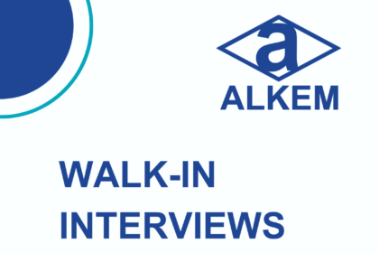 Alkem is hosting walk-in interviews