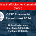 OSSC Pharmacist Recruitment 2024