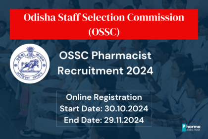 OSSC Pharmacist Recruitment 2024