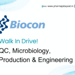 Biocon Limited walk-in for QC, Microbiology, Production & Engineering