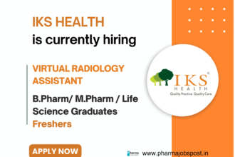IKS HEALTH walk-in for B.Pharm/ M.Pharm