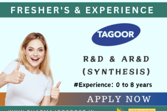 Tagoor Laboratories Walk in interview for Fresher's and Experience for R&D and AR&D department