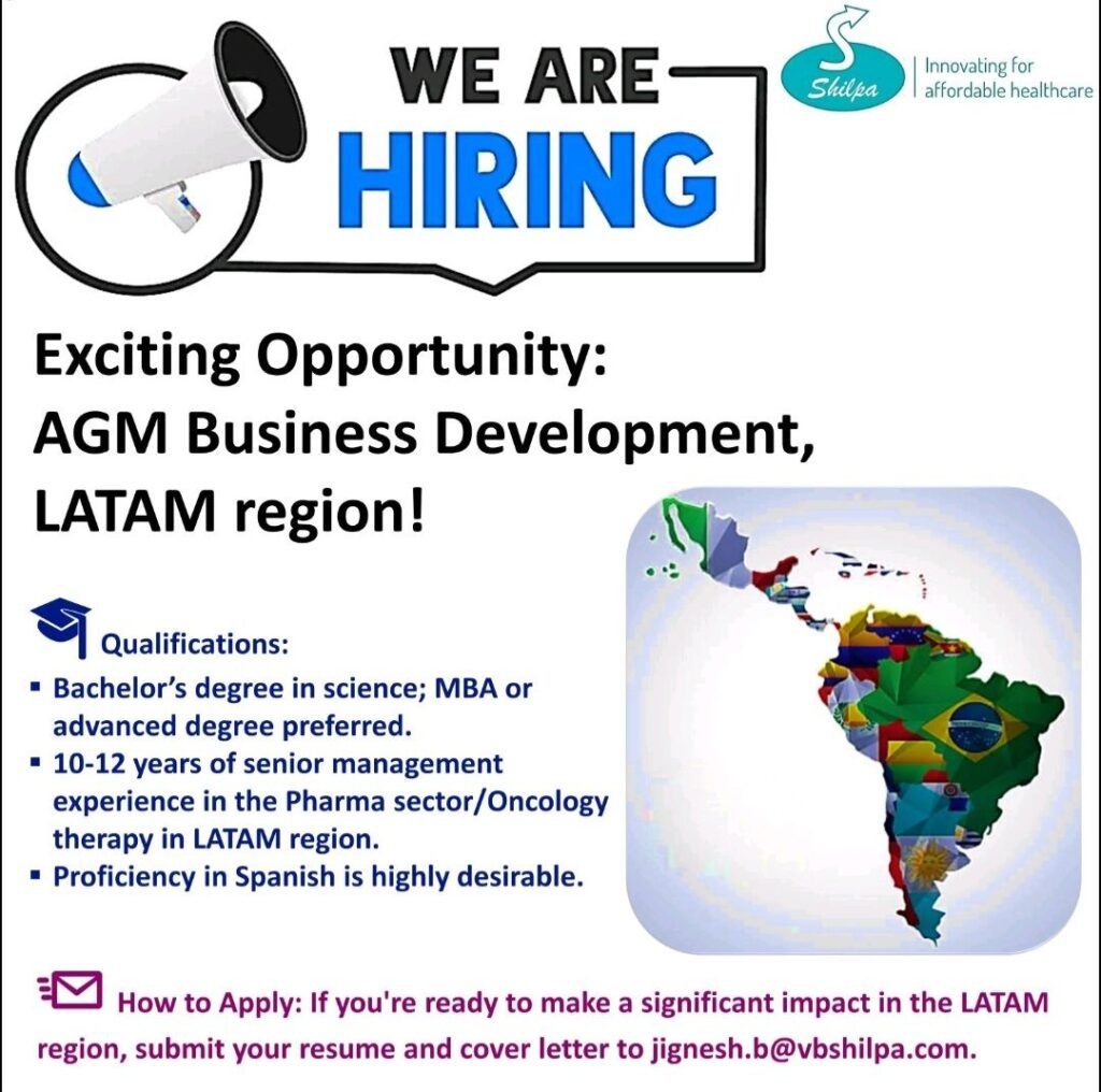 Shilpa Medicare Limited hiring for Business Development Department 