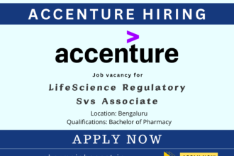 LifeScience Regulatory Services Associate Position at Accenture