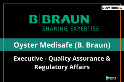 QA & RA Executive at Oyster Medisafe