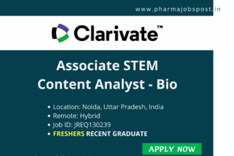 Clarivate Hiring Fresh Graduates for STEM Analyst Position