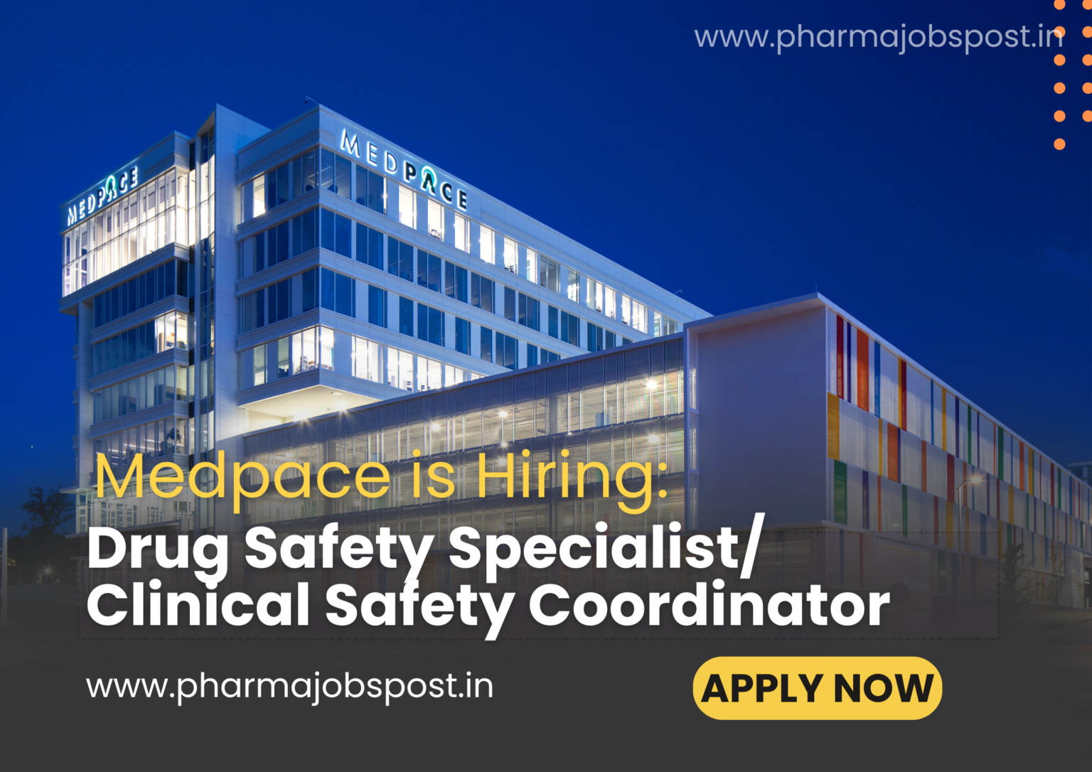 Medpace Hiring for Drug Safety Specialist/ Clinical Safety Coordinator