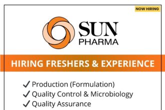 Sun Pharma Walk-in Recruitment Drive