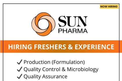 Sun Pharma Walk-in Recruitment Drive