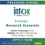 INTOX is Hiring Freshers for Toxicology Roles
