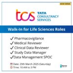 TCS Walk-In Drive for Pharmacovigilance, Medical Review & Data Management