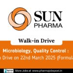 Sun Pharmaceutical Industries Ltd. Is conducting Walk-In Drive