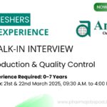 Amoli Organics Announces Walk-In Interviews