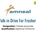 Amneal Pharmaceuticals Pvt. Ltd. is inviting fresh graduates for a walk-in interview