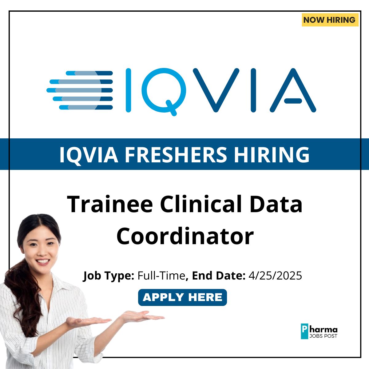 Freshers Opening at IQVIA