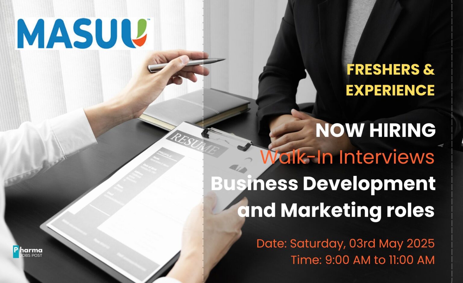 Walk-In Alert: Masuu Global Solutions, Hyderabad