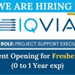 Freshers Alert! IQVIA Hiring