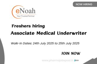 Associate Medical Underwriter – Freshers Wanted at eNoah iSolution