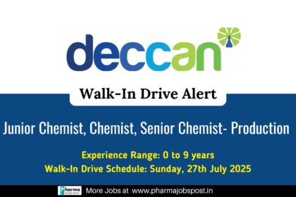 Walk-In at Deccan Fine Chemicals | 0–9 Yrs Exp | B.Sc/M.Sc Chemistry