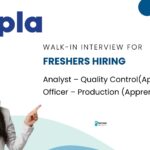 Cipla Hiring Freshers – Walk-In Drive for Analyst & Production Roles