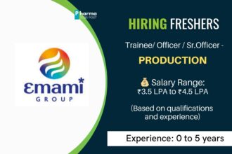 Emami Recruitment 2025 – Freshers Can Apply
