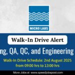 Walk-In Drive at Micro Labs Limited, Verna – Goa | Multiple Openings