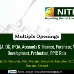 Nitika Pharmaceuticals is Hiring – Multiple Openings