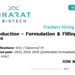 Job Opportunity at Bharat Biotech
