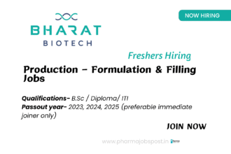 Job Opportunity at Bharat Biotech