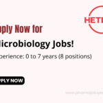 Microbiology Jobs – Drug Product Facility, Jadcherla | Hetero Pharma