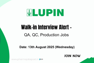 Walk-in Interview for Production & Quality Jobs at Lupin Manufacturing Solutions Ltd