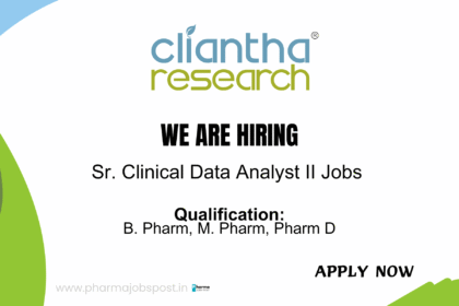Sr. Clinical Data Analyst II Job Opening | Cliantha Research Careers
