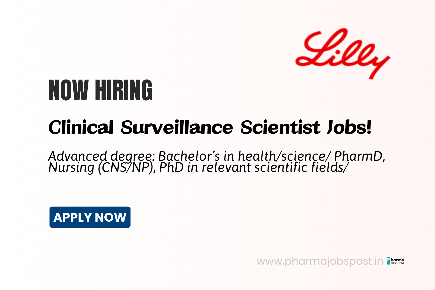 Eli Lilly Hiring Clinical Surveillance Scientist in Bangalore | R&D ...