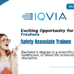 IQVIA Hiring Safety Associate Trainee in Kolkata