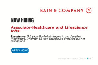 Bain & Company Hiring Associate – Healthcare & Life Sciences | Analytics & Research Jobs