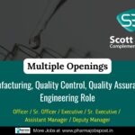 Scott-Edil Pharmacia Ltd. is Hiring – Multiple Openings